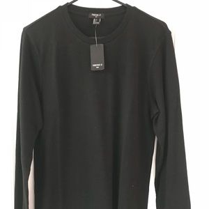 FOREVER 21 MENS BLACK LONG SLEEVE